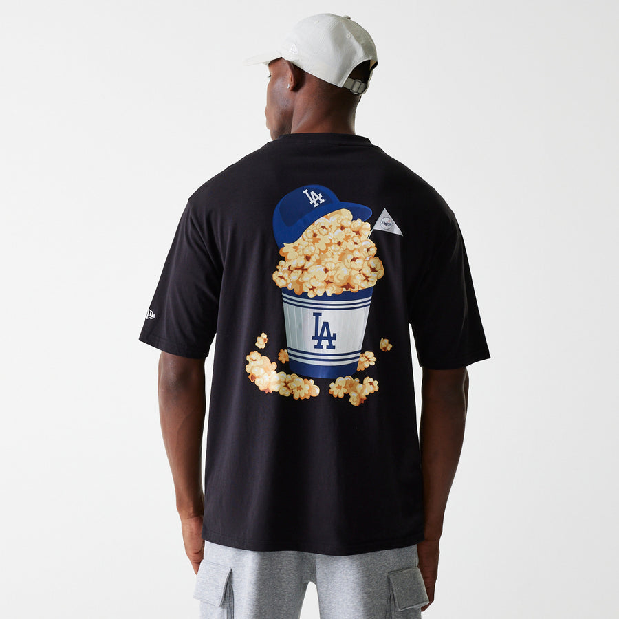 Los Angeles Dodgers Oversized MLB Food Graphic Black Tee