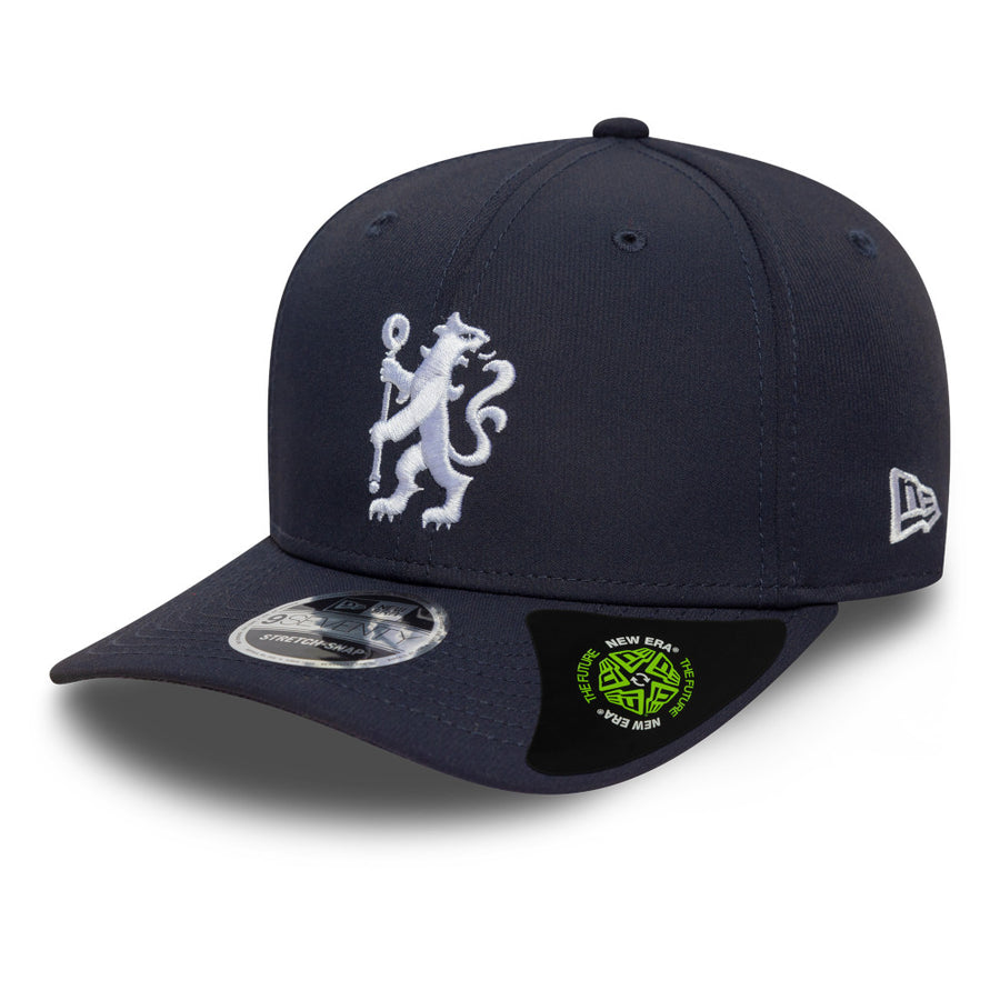 Chelsea FC 9SEVENTY Lion Crest Recycled Stretch Snap Navy Cap