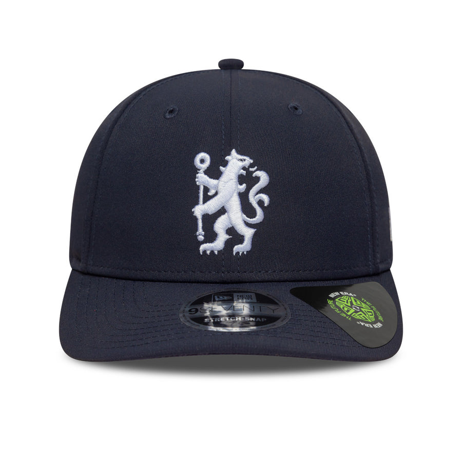 Chelsea FC 9SEVENTY Lion Crest Recycled Stretch Snap Navy Cap