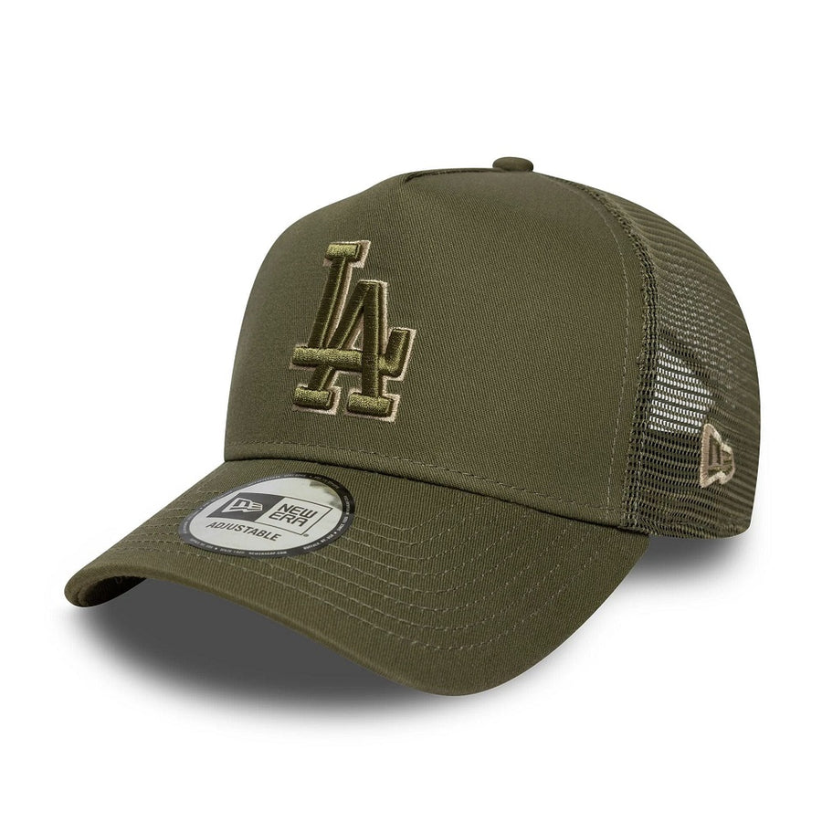 Los Angeles Dodgers E-Frame MLB Outline Olive Trucker  Cap