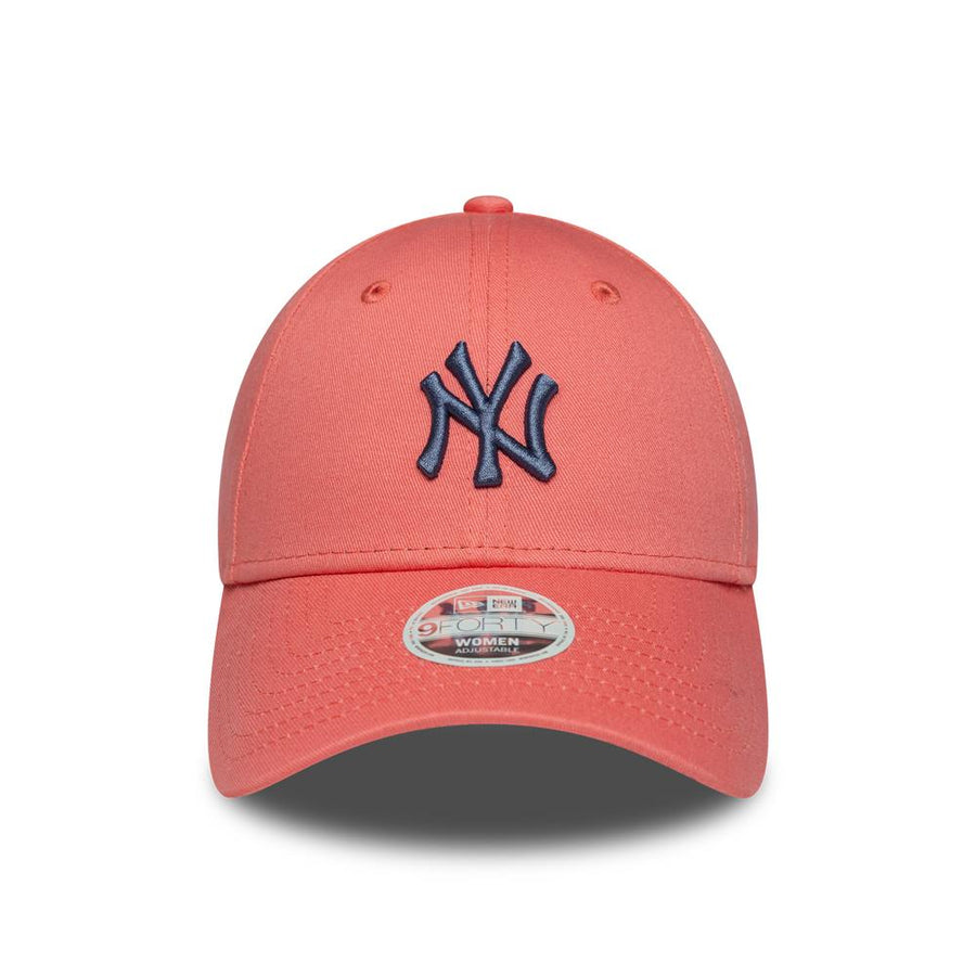 New York Yankees 9FORTY Womens MLB Mid League Essential Pastel Pink Cap