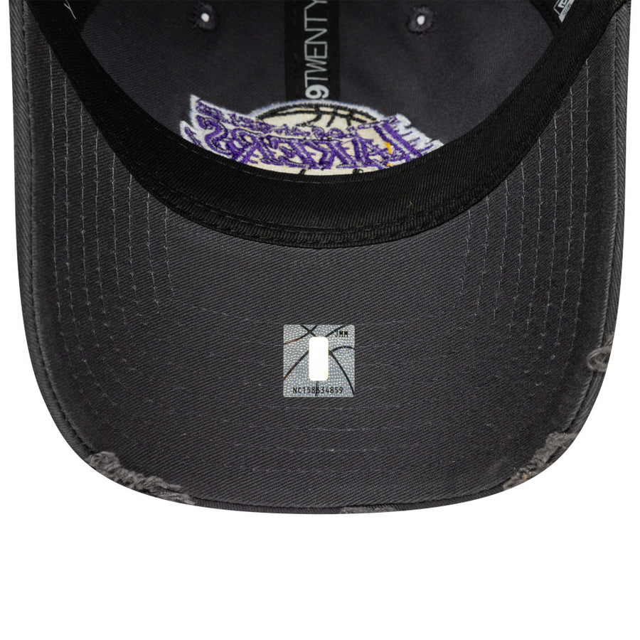 Los Angeles Lakers 9TWENTY Wash Distress Black Cap