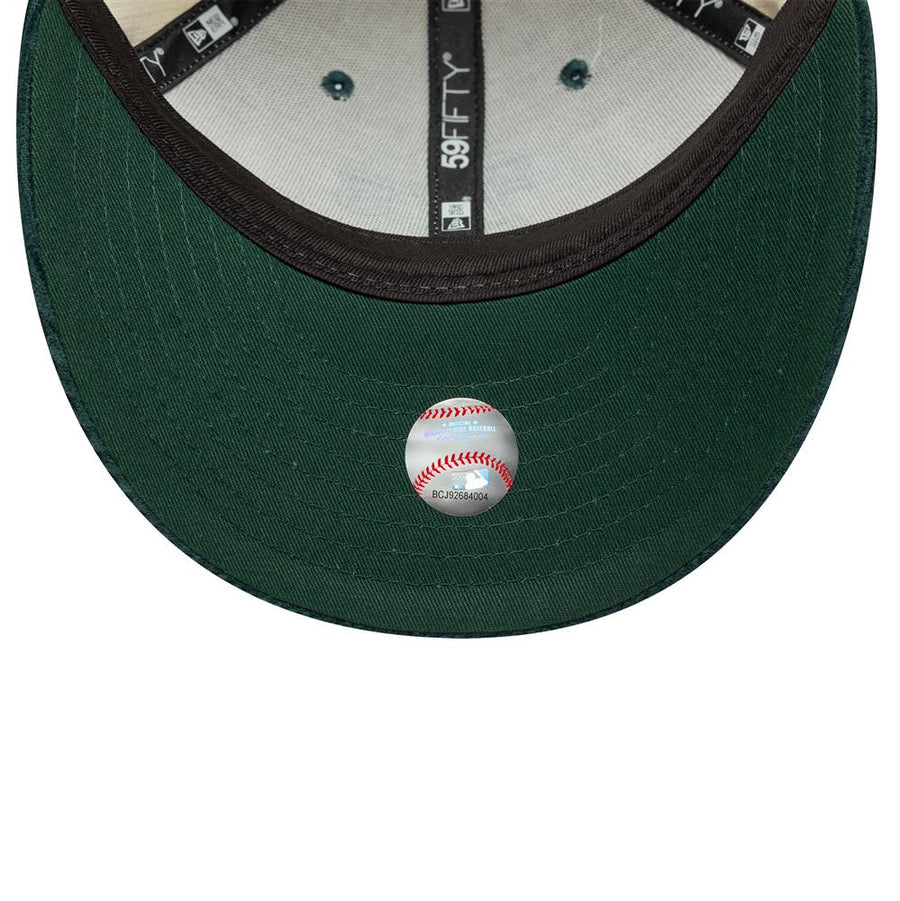 Oakland Athletics Low Profile 59FIFTY MLB Cord Stone/Green Cap