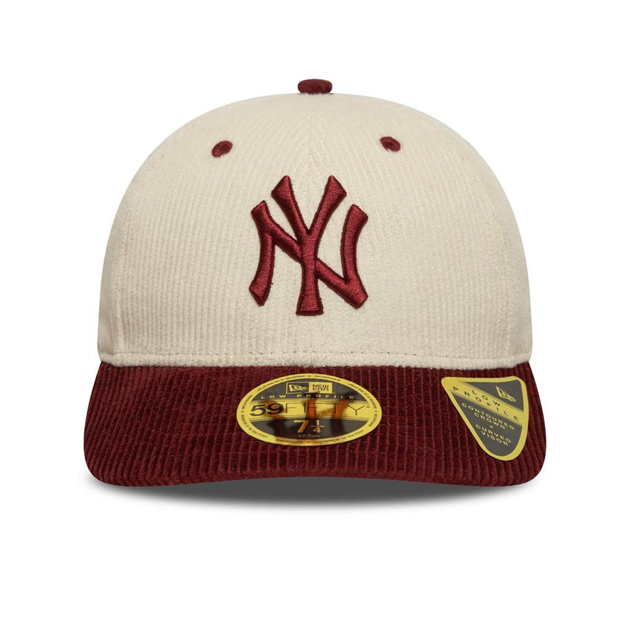 New York Yankees Low Profile 59FIFTY Stone/Red MLB Cord Cap