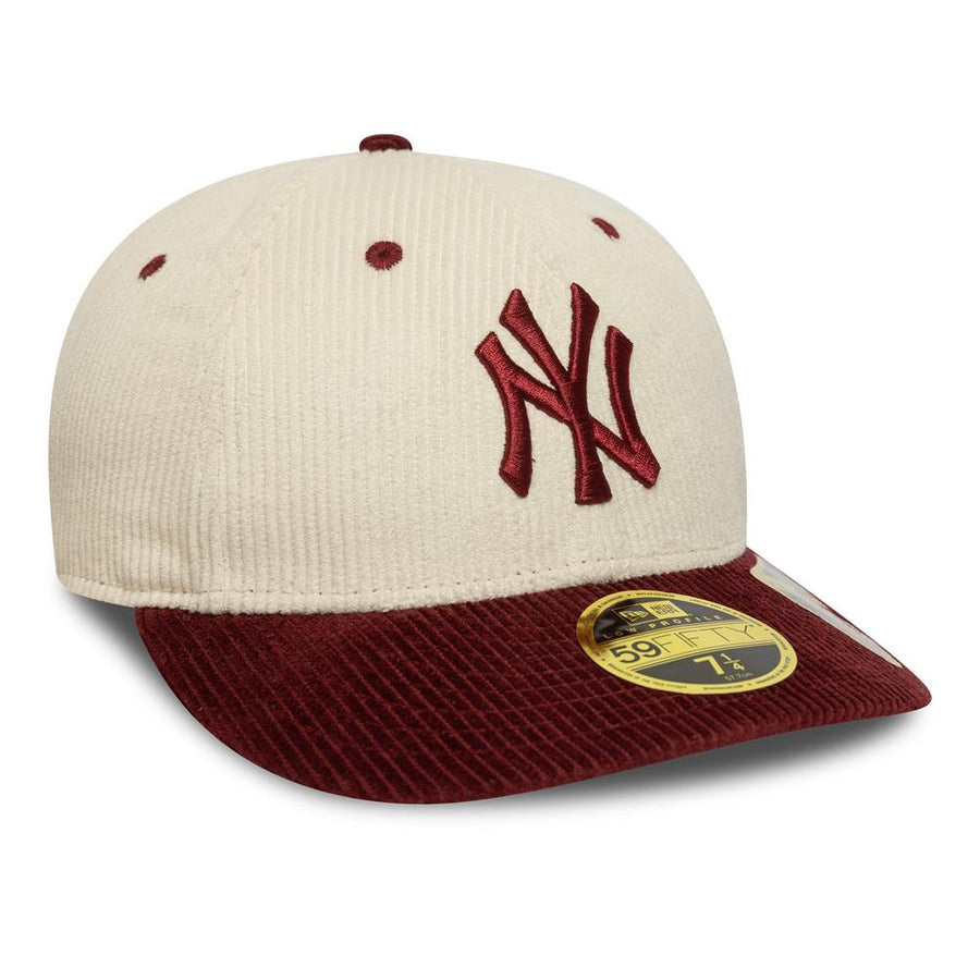 New York Yankees Low Profile 59FIFTY Stone/Red MLB Cord Cap