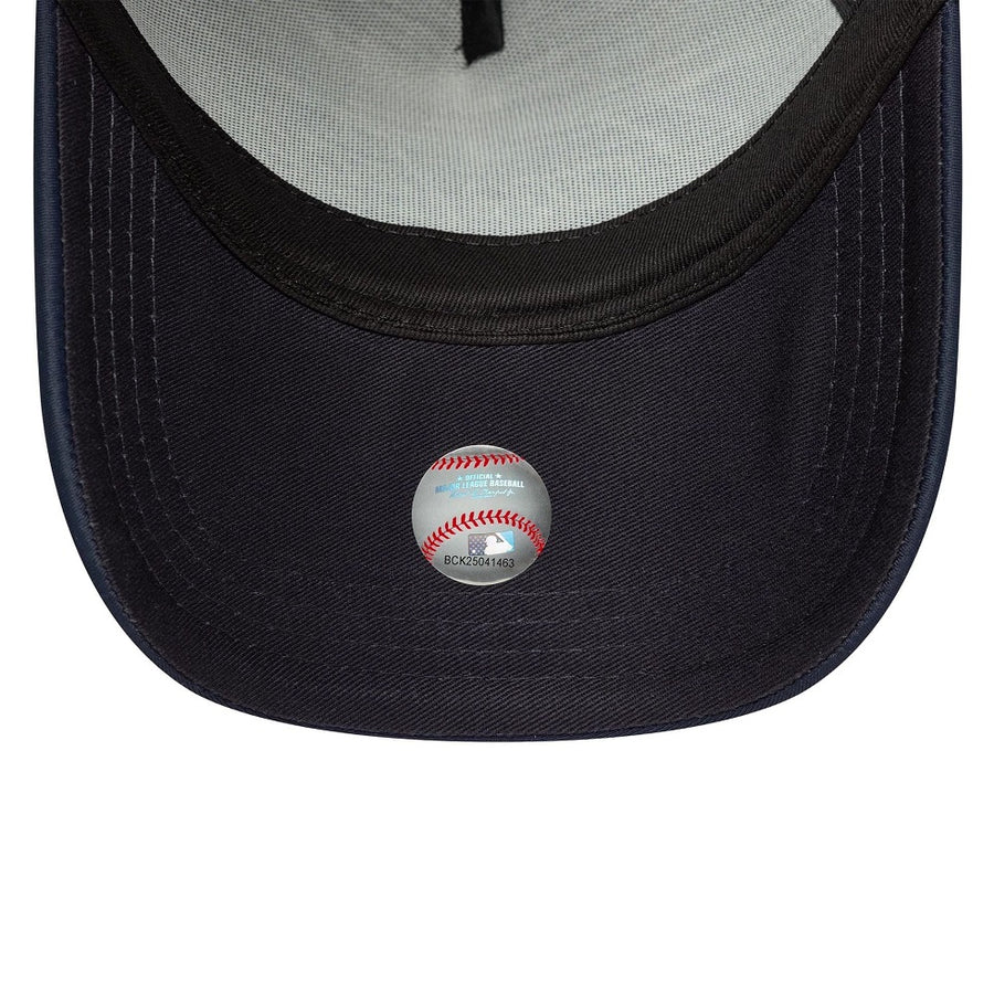 New York Yankees A-Frame MLB Script Navy Trucker Cap