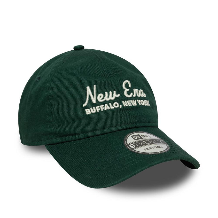 New Era 9TWENTY A-Frame Script Dark Green Cap
