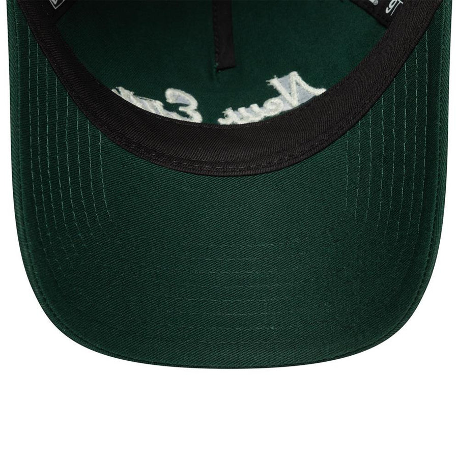 New Era 9TWENTY A-Frame Script Dark Green Cap