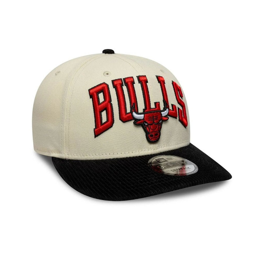 Chicago Bulls 9FIFTY NBA Pre Curved Cord Visor Cream Stone Cap