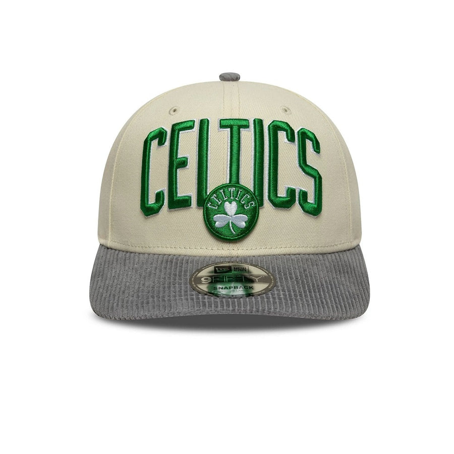 Boston Celtics 9FIFTY NBA Pre Curved Cord Visor Stone Cap
