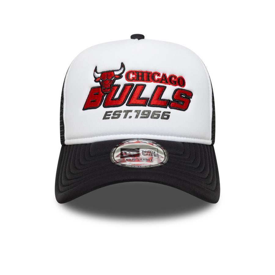 Chicago Bulls A-Frame NBA Graphic White/Black Trucker Cap