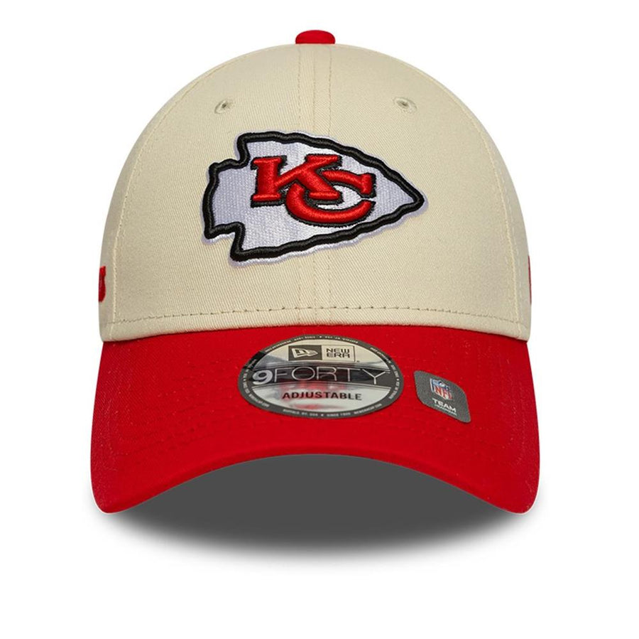 Kansas City Chiefs 9FORTY NFL Wordmark Stone/Red Cap