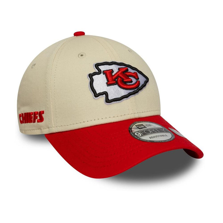 Kansas City Chiefs 9FORTY NFL Wordmark Stone/Red Cap
