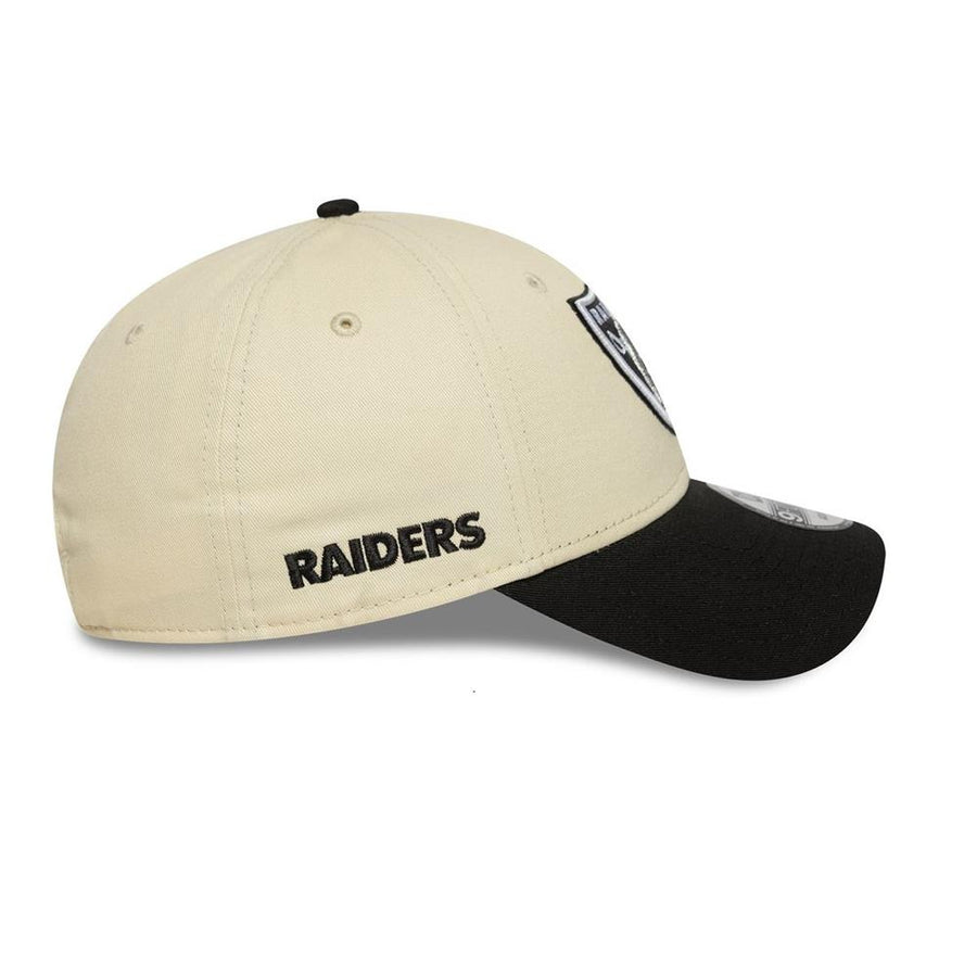 Las Vegas Raiders 9FORTY NFL Wordmark Stone/Black Cap