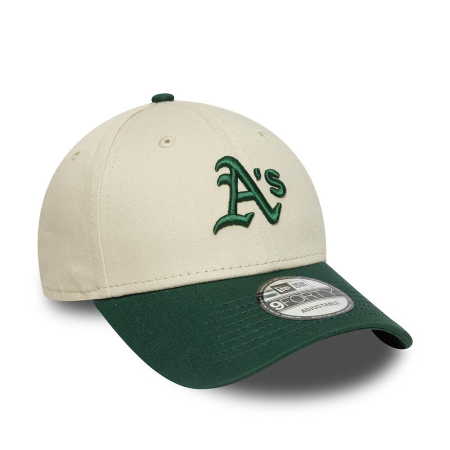 Oakland Athletics 9FORTY MLB Colour Block Stone Cap