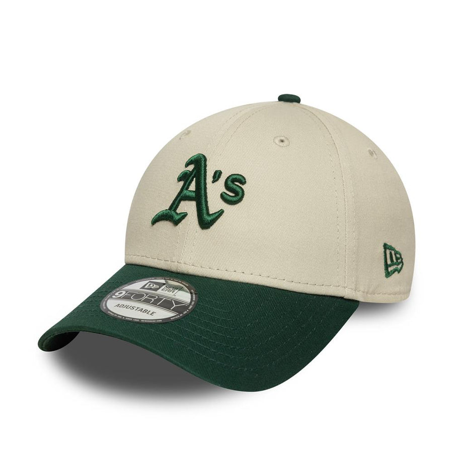 Oakland Athletics 9FORTY MLB Colour Block Stone Cap