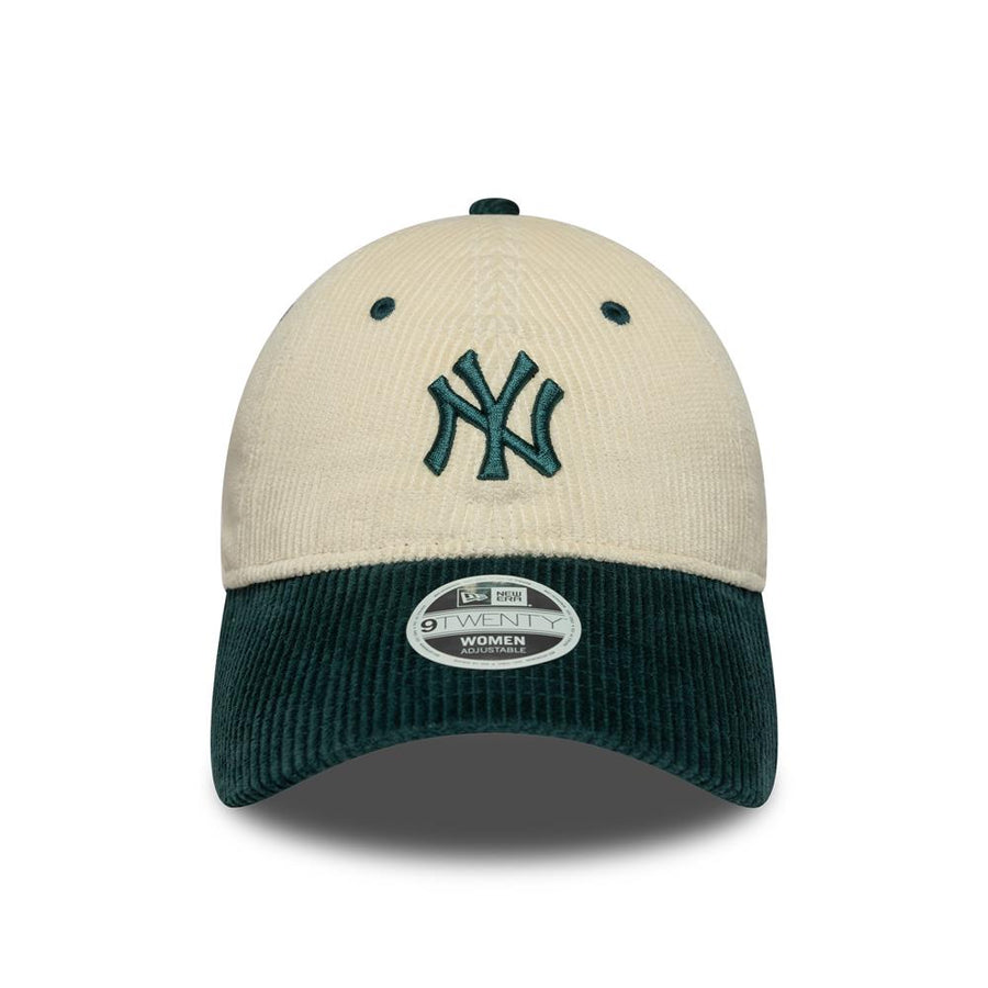 New York Yankees 9TWENTY Womens MLB Block Cord Stone/Green Cap