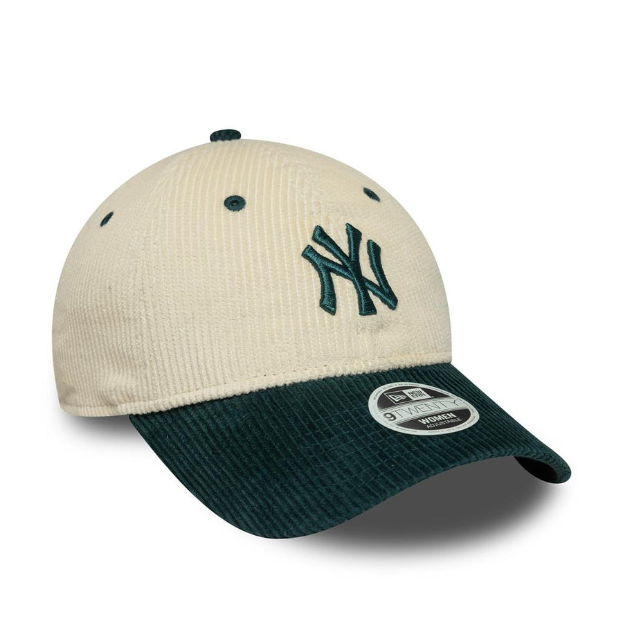 New York Yankees 9TWENTY Womens MLB Block Cord Stone/Green Cap