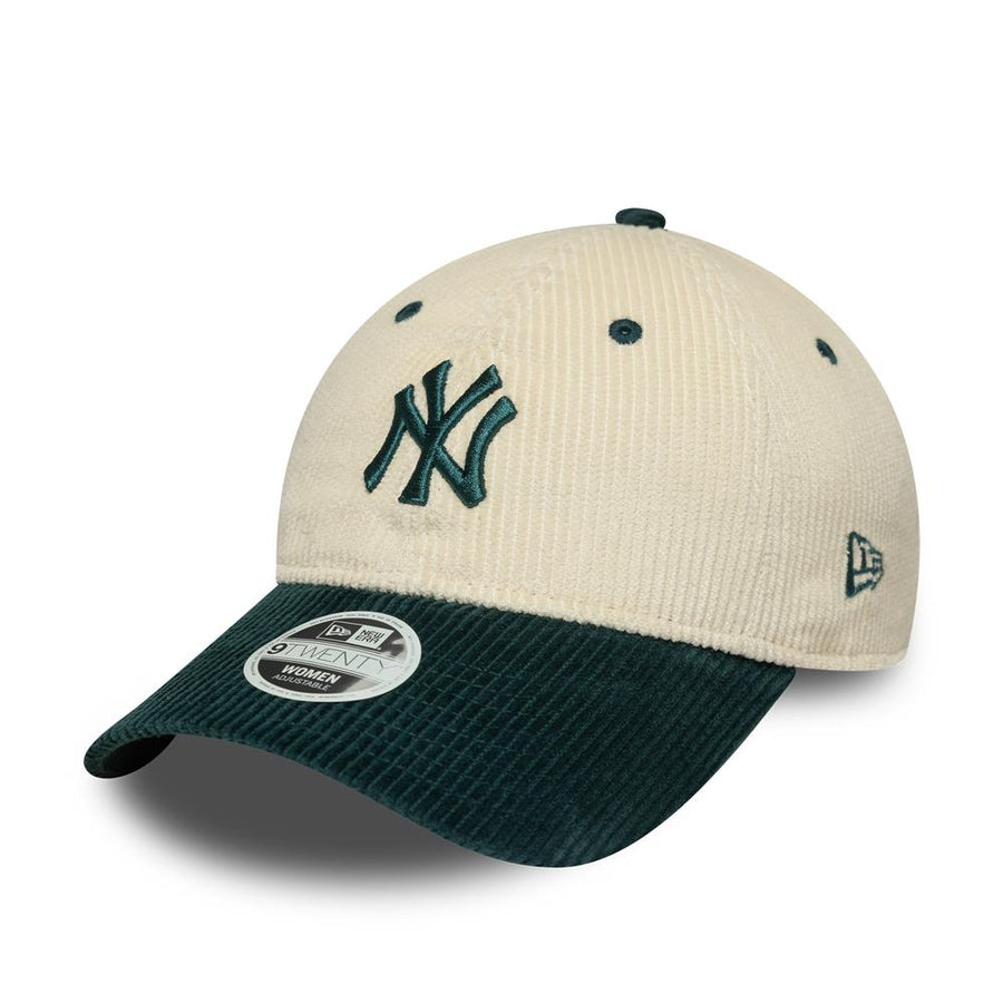New York Yankees 9TWENTY Womens MLB Block Cord Stone/Green Cap