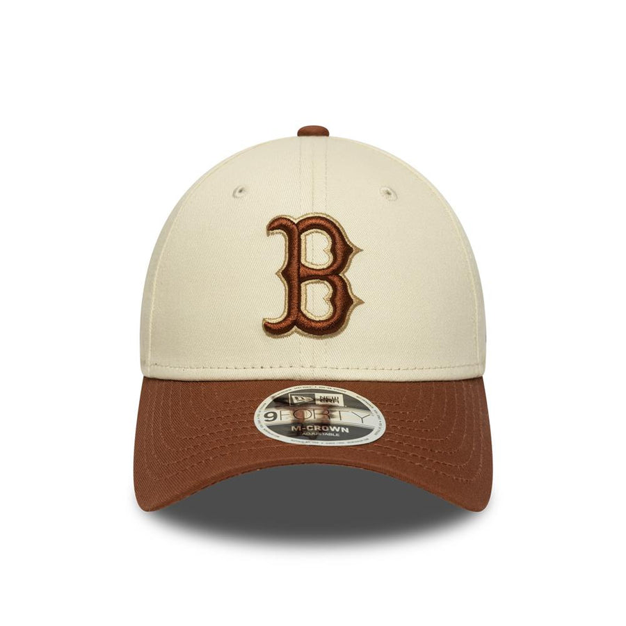 Boston Red Sox 9FORTY M-Crown Colourblock Stone/Brown Cap