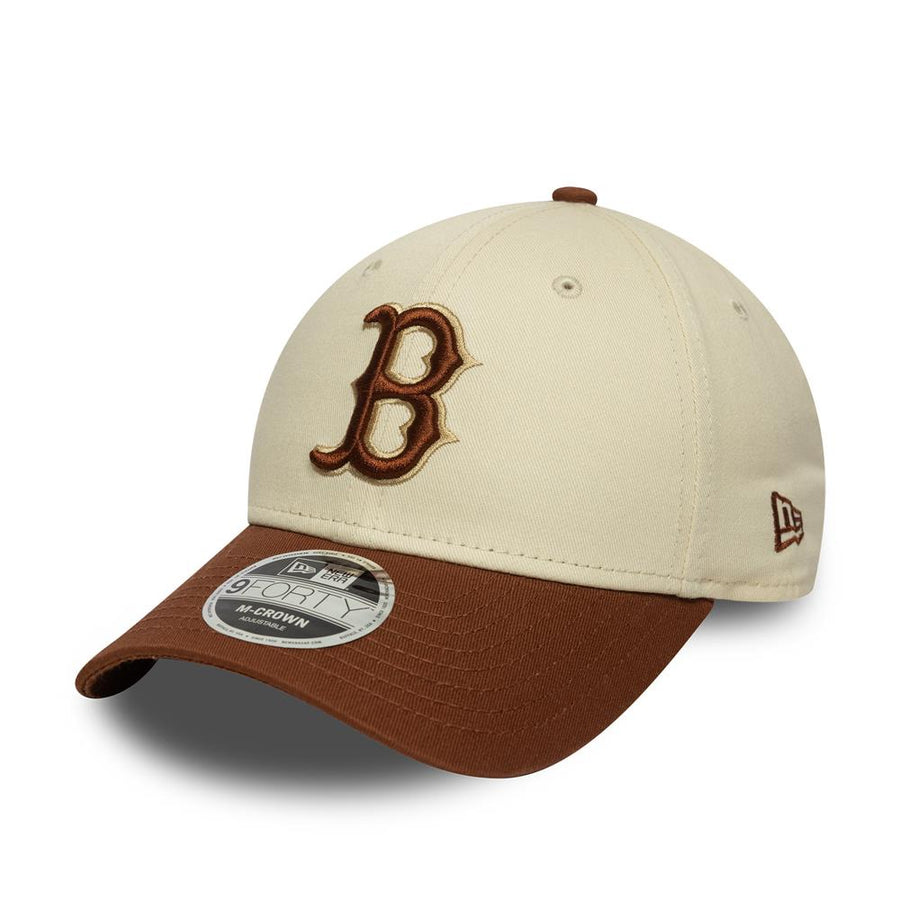 Boston Red Sox 9FORTY M-Crown Colourblock Stone/Brown Cap