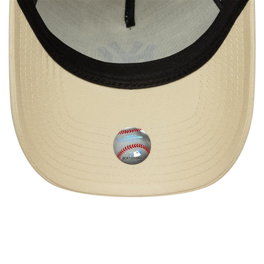 (NEW ERA×JOURNAL STANDARD) NY Long Brim New York Yankees E-Frame MLB League Essential Stone Trucker Cap