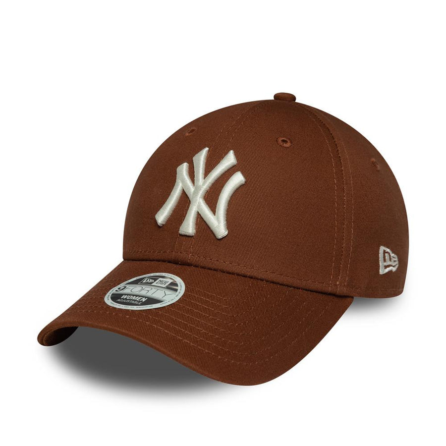 New York Yankees 9FORTY Womens MLB League Essential Brown Cap