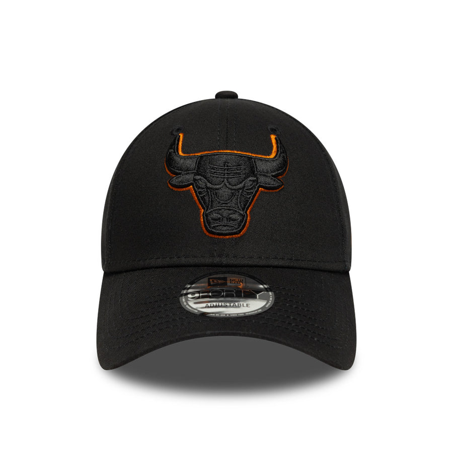 Chicago Bulls 9FORTY NBA Team Outline Black Cap