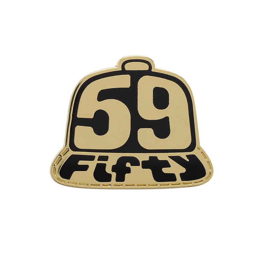 New Era 59FIFTY Day Cap Gold/Gold Pin Badge