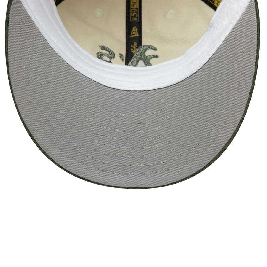 Oakland Athletics Low Profile 59FIFTY MLB Retro Crown Stone Cap