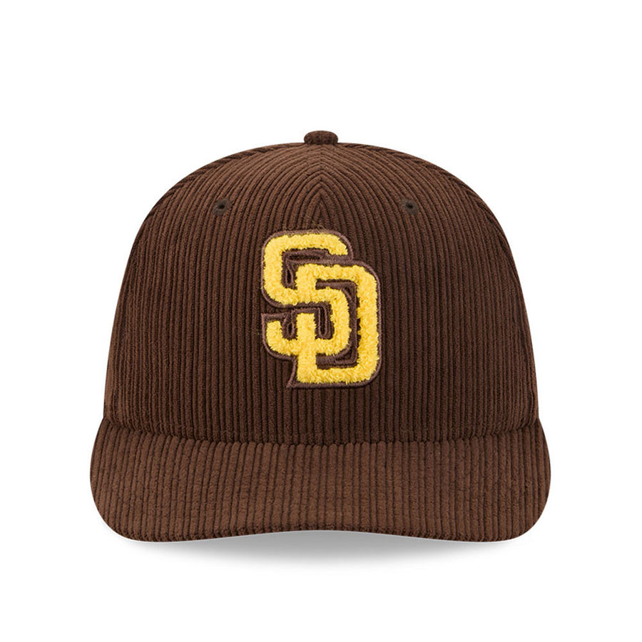 San Diego Padres 59FIFTY Pre Curved Chenille Pop Dark Brown Cap