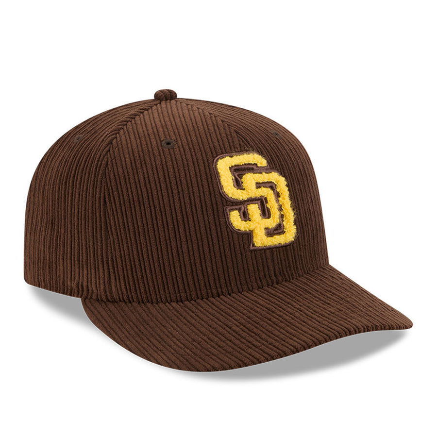 San Diego Padres 59FIFTY Pre Curved Chenille Pop Dark Brown Cap