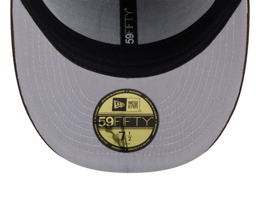 San Diego Padres 59FIFTY Pre Curved Chenille Pop Dark Brown Cap