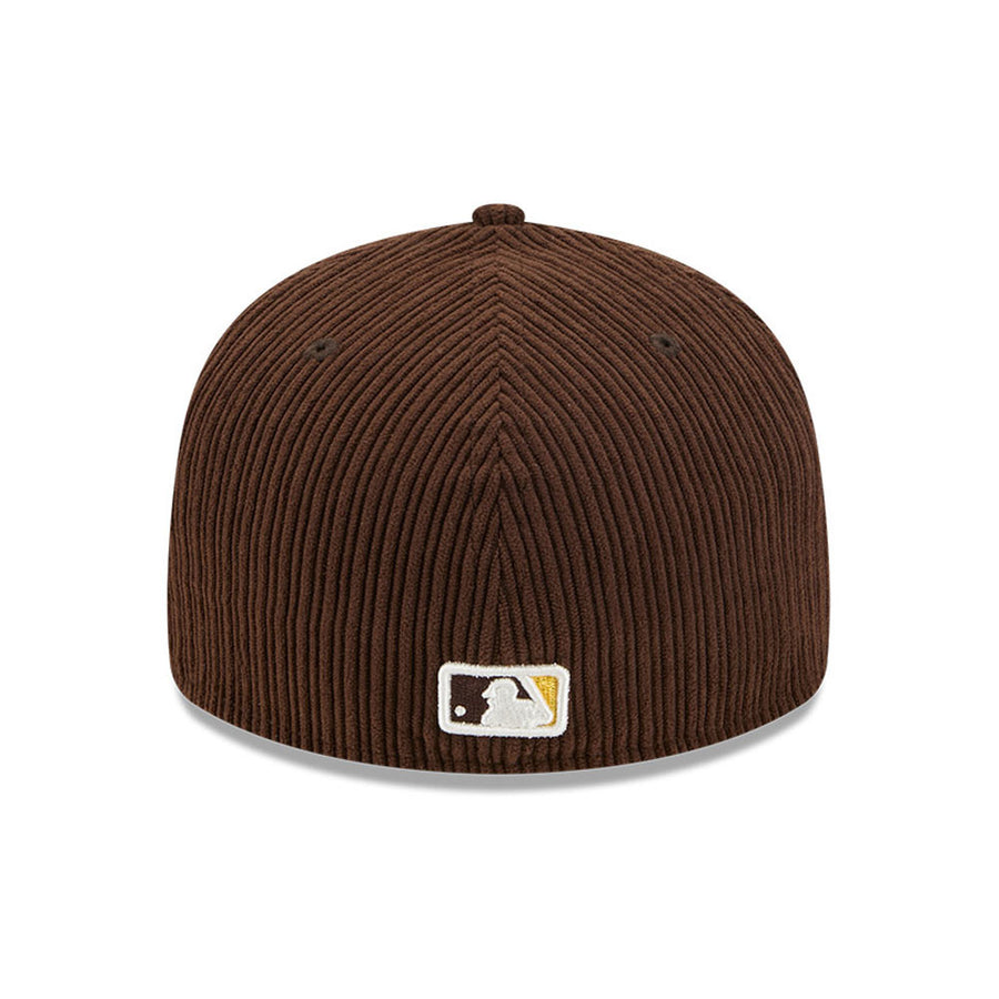 San Diego Padres 59FIFTY Pre Curved Chenille Pop Dark Brown Cap