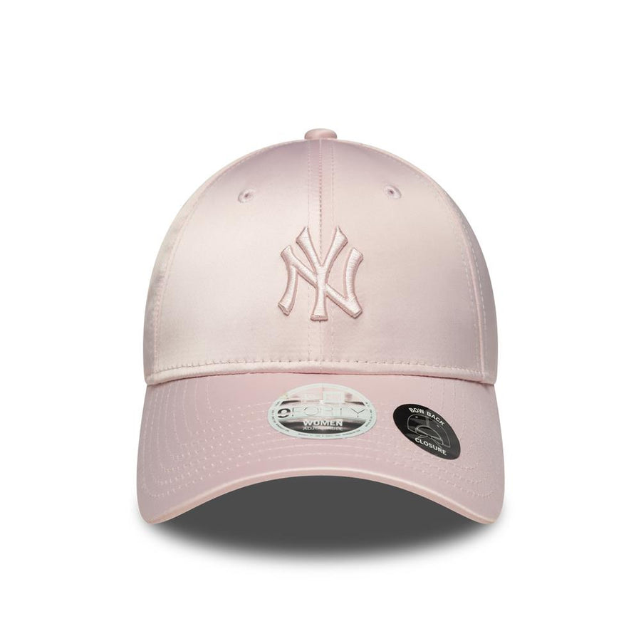 New York Yankees 9FORTY Womens Satin Bow Back Pastel Pink Cap