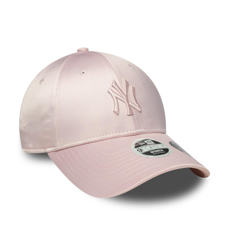 New York Yankees 9FORTY Womens Satin Bow Back Pastel Pink Cap