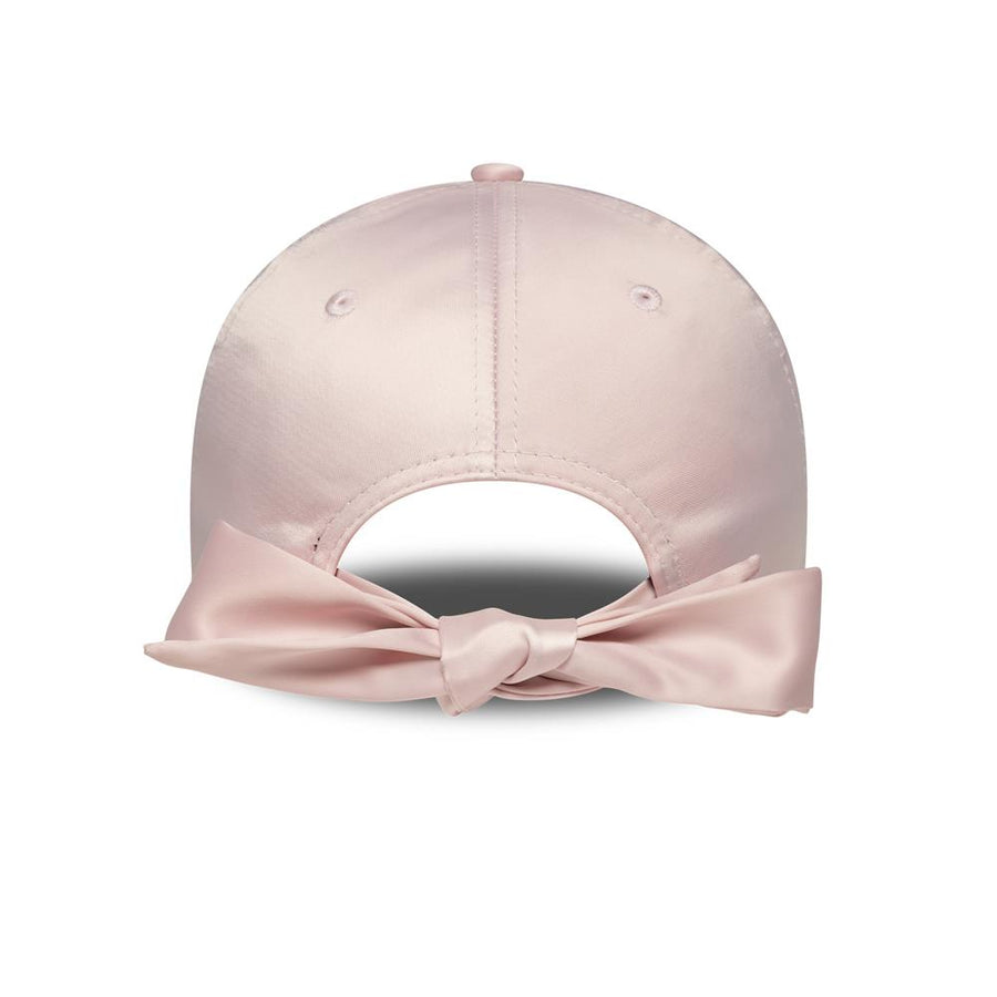 New York Yankees 9FORTY Womens Satin Bow Back Pastel Pink Cap