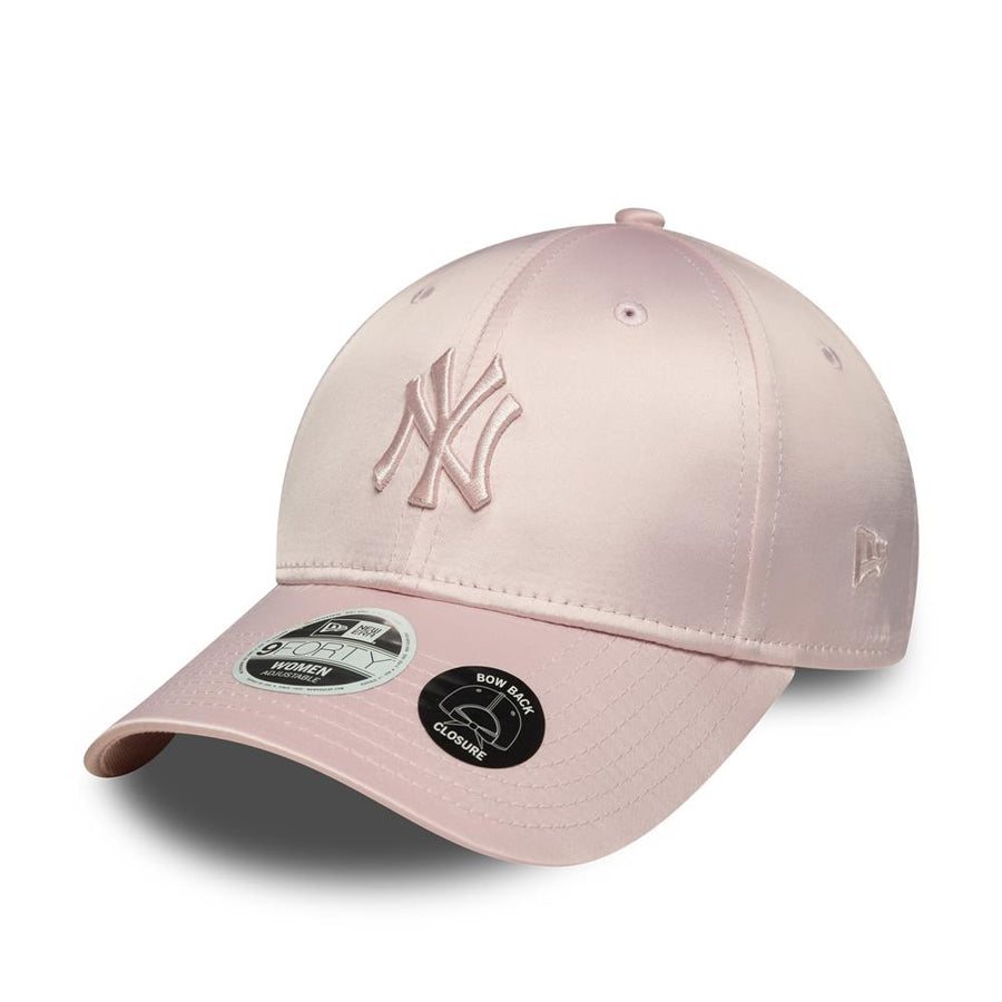 New York Yankees 9FORTY Womens Satin Bow Back Pastel Pink Cap