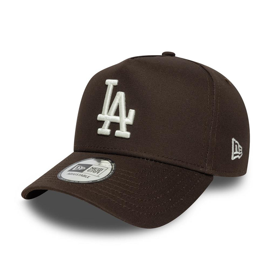 Los Angeles Dodgers E-Frame MLB Sidepatch Dark Brown Trucker Cap