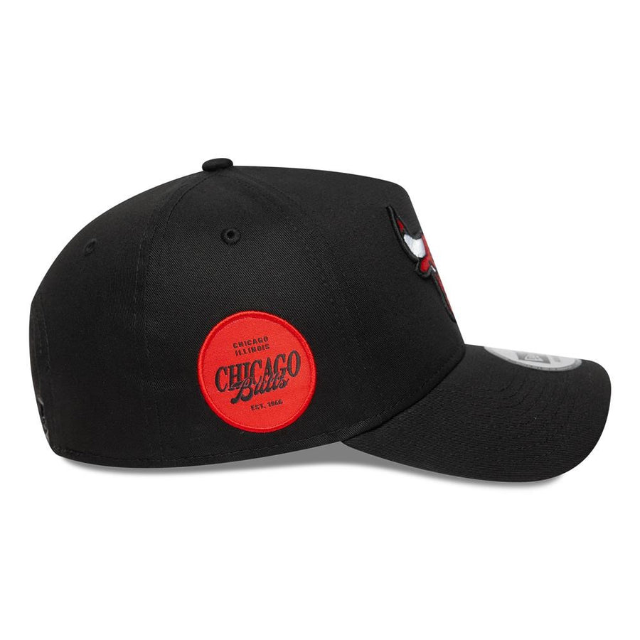 Chicago Bulls E-Frame NBA Sidepatch Black Trucker Cap