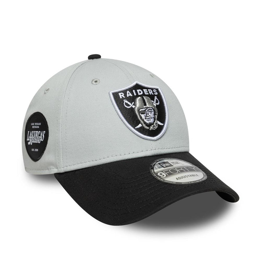 Las Vegas Raiders 9FORTY Side Patch Grey Cap
