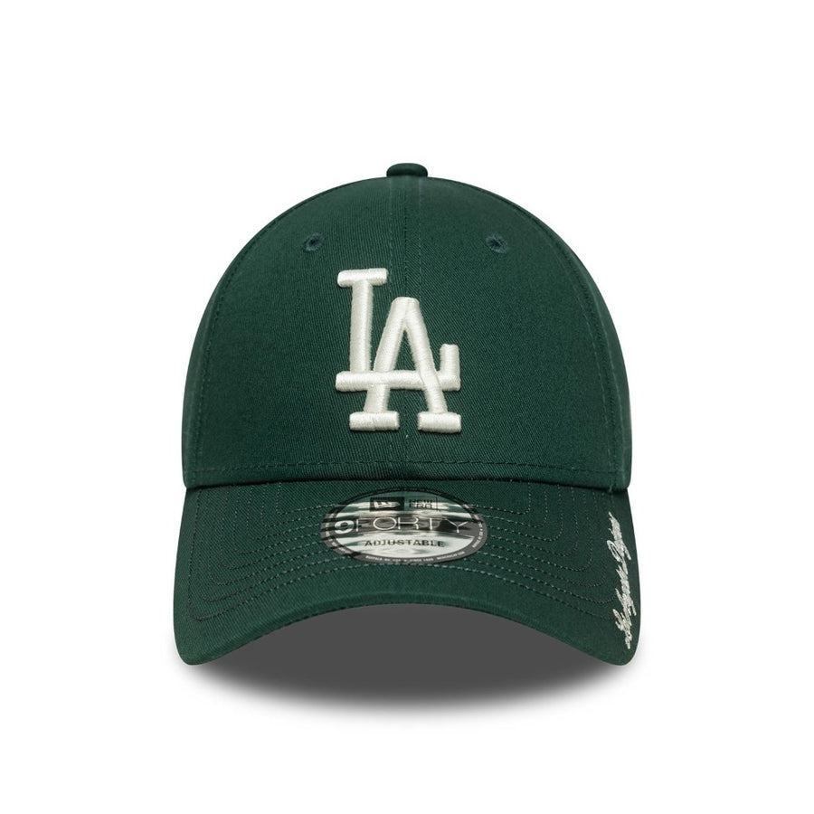 Los Angeles Dodgers 9FORTY Visor Script Dark Green Cap