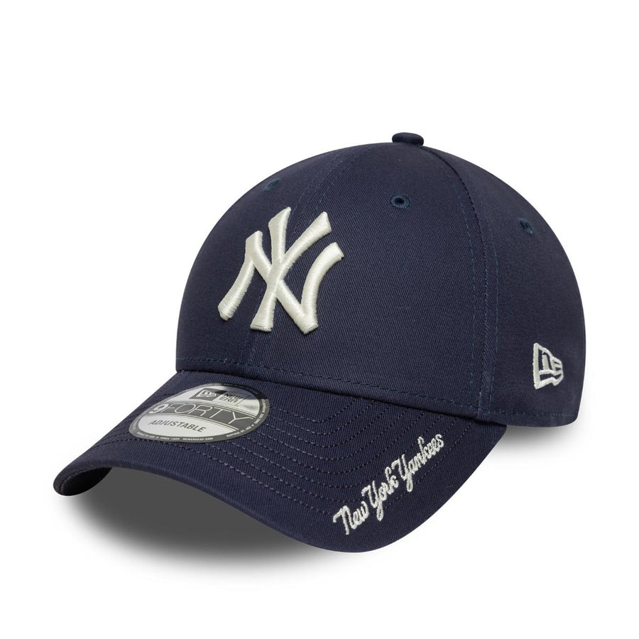 New York Yankees 9FORTY Visor Script Navy Cap