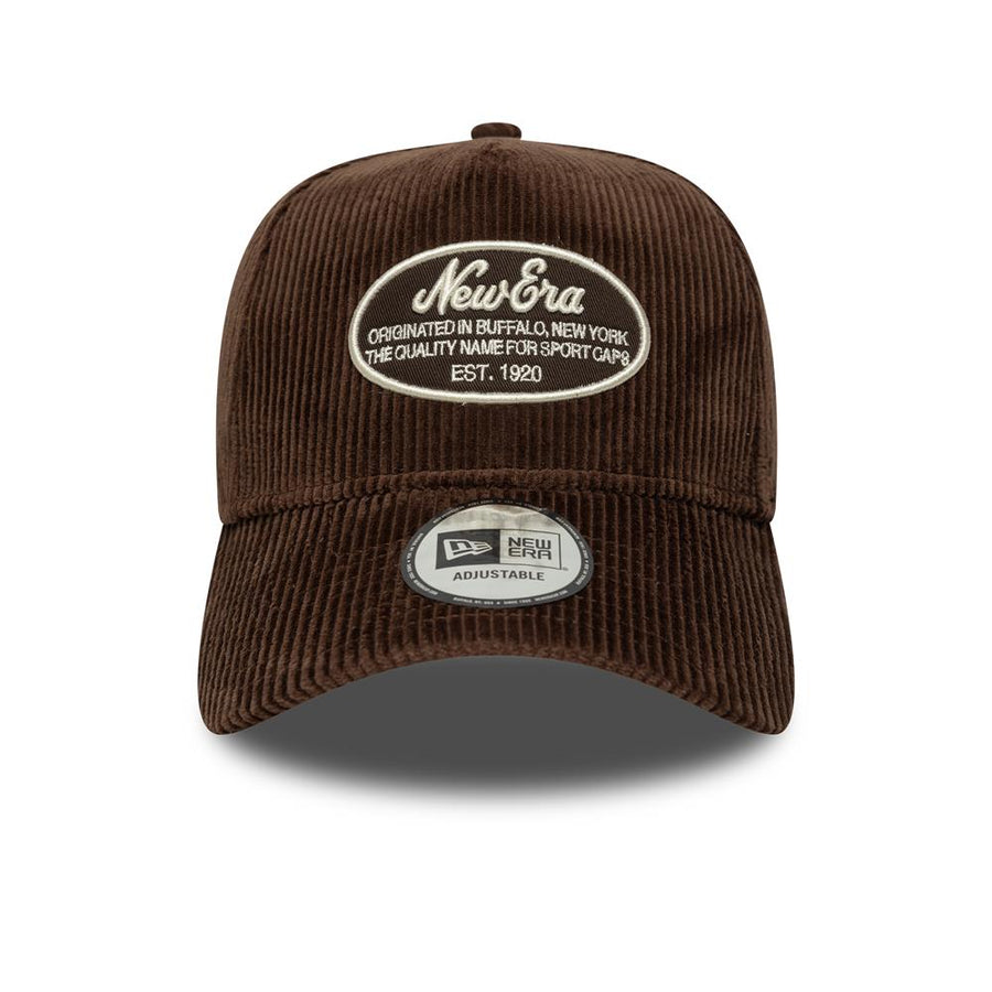 New Era E-Frame Patch Cord Dark Brown Trucker Cap