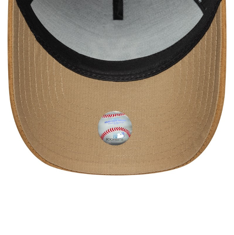 New York Yankees E-Frame Suede Visor Black Trucker Cap