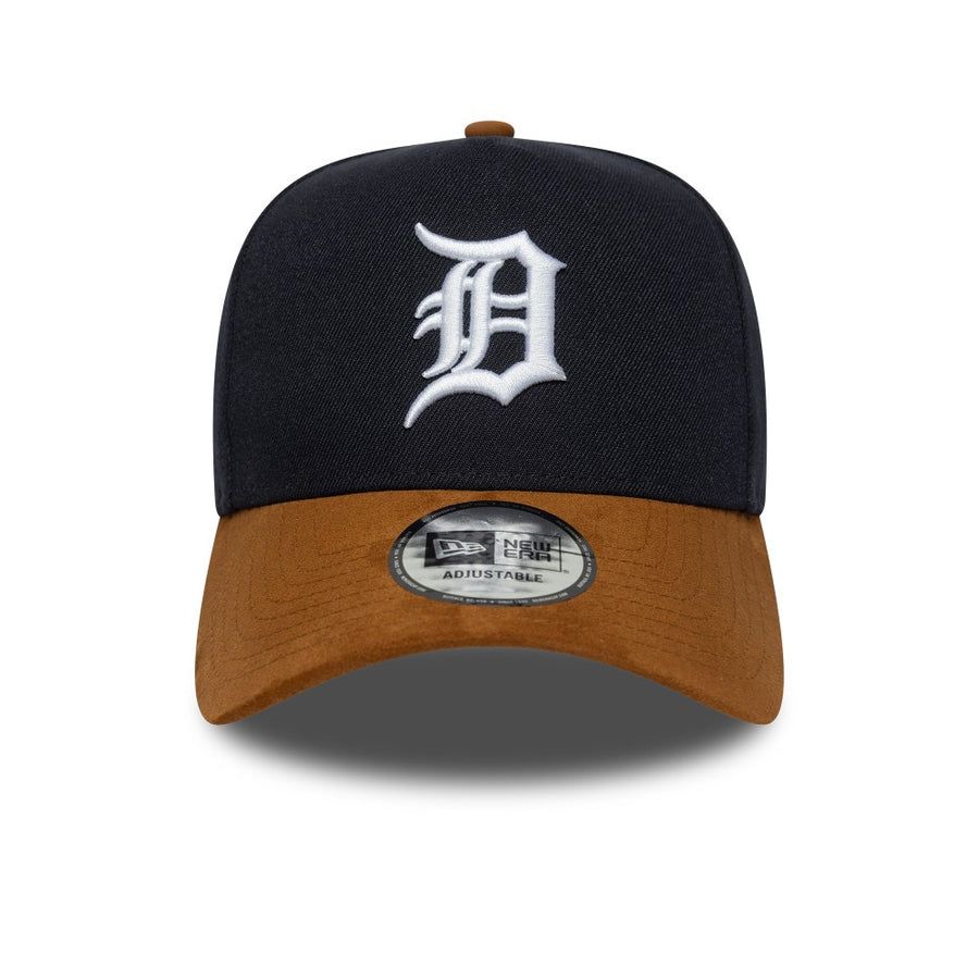 Detroit Tigers E-Frame Suede Visor Cap Navy Trucker Cap