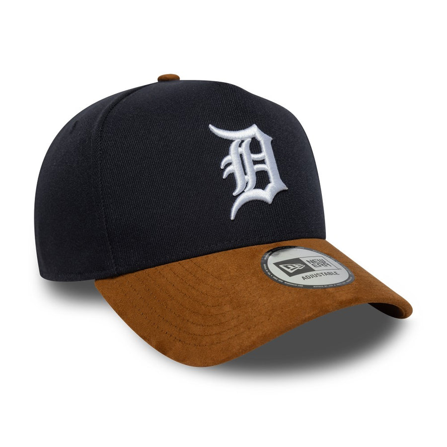 Detroit Tigers E-Frame Suede Visor Cap Navy Trucker Cap