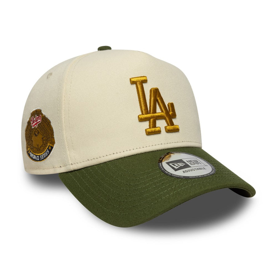 Los Angeles Dodgers 9FORTY E-Frame World Series Patch Stone/Green Cap