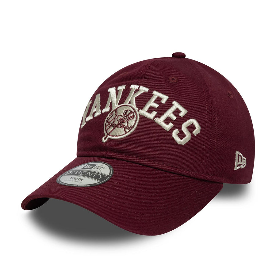 New York Yankees 9FORTY Kids College Dark Red Cap