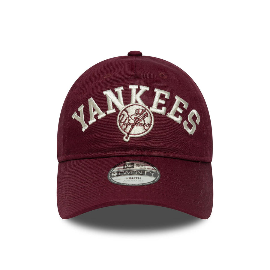 New York Yankees 9FORTY Kids College Dark Red Cap